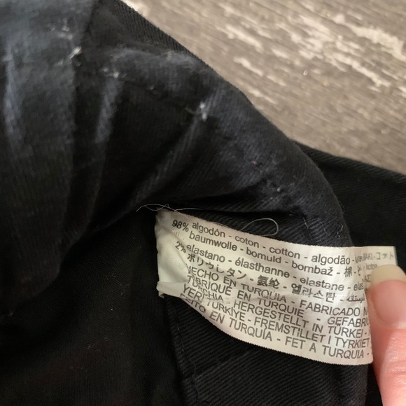 ZARA Women's Black & Tan Cotton Paperbag Waist Pants Set Size XXL - Picture 5 of 10